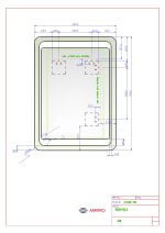 Zrcadlo STELLA 70x50 CM s LED osvětlením a se zaoblenými rohy