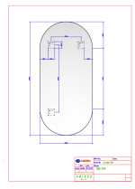 Oválné zrcadlo PURE OVAL 140x65 CM o síle 4mm s leštěnou hranou - včetně závěsů