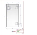 Zrcadlo CRYSTAL 50x90 CM s fazetou