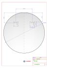 Kulaté zrcadlo PURE RONDE 75 CM o síle 4mm s leštěnou hranou - včetně závěsů