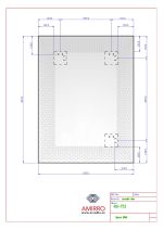 Zrcadlo SPACE 60x80 CM s potiskem motivu
