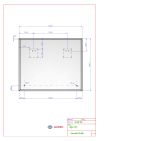 Zrcadlo PURE SHELF 60x50 CM s leštěnou hranou a poličkou