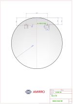 Zrcadlo AMBIENTE Ø 120 CM s LED osvětlením