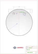 Zrcadlo AMBIENTE Ø 120 CM s LED osvětlením