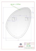 Zrcadlo AMBIENTE ORGANIC 90x60 CM s LED podsvícením