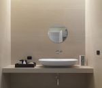 Kulaté zrcadlo PURE RONDE 35 CM o síle 4mm s leštěnou hranou - včetně závěsů