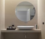 Kulaté zrcadlo PURE RONDE 80 CM o síle 4mm s leštěnou hranou - včetně závěsů