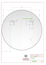 Kulaté zrcadlo PURE RONDE 80 CM o síle 4mm s leštěnou hranou - včetně závěsů