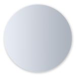 Kulaté zrcadlo PURE RONDE Ø 120 CM o síle 4mm s leštěnou hranou - včetně závěsů