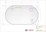 Zrcadlo Ambiente Oval 120x70 CM s LED podsvícením