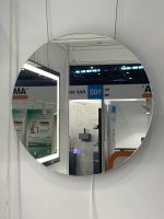 Kruhové zrcadlo AMBIENTE RONDE TIME 60 CM s LED podsvícením po celém obvodu a s hodinami Kruhové zrcadlo AMBIENTE RONDE TIME 60 CM s LED podsvícením po celém obvodu a s hodinami