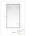 Zrcadlo CRYSTAL 50x80 CM s fazetou