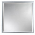 Zrcadlo SANTOS 69x69 CM s fazetou / v hliníkovém rámu