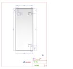 Zrcadlo PURE 50x120 cm s leštěnou hranou