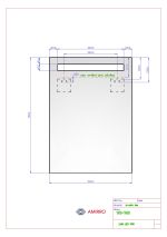 Zrcadlo LUNA 50x70 CM s LED podsvíceným pruhem