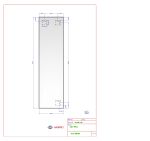 Zrcadlo PURE 40x150 CM s leštěnou hranou