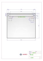 Zrcadlo LUNA LED 80x70 CM s LED podsvíceným pruhem