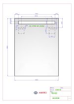 Zrcadlo LUNA LED 60x80 CM s LED podsvíceným pruhem