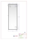 Zrcadlo CRYSTAL 35x140 CM s fazetou