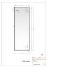 Zrcadlo CRYSTAL 45x120 CM s fazetou