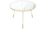 2SET konferenční stolek PARIS 45/60 CM bílý - ROZBALENO
