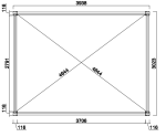 Bioklimatická pergola INTRO PLUS 4x3 m volně stojící