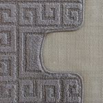Koupelnová protiskluzová sada MONTANA ETHNIC šedá 50 x 80 cm - 40 x 50 cm
