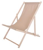 Bahama POLYESTER lehátko dřevěné přírodní - BÉŽOVÉ Bahama POLYESTER lehátko dřevěné přírodní - BÉŽOVÉ