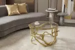 Konferenční stolek WILDLIFE COBRA 70 CM zlatý