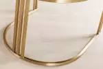 2SET židle EXTRAVAGANCIA tmavě zelená/zlatá žinylka