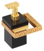 luxusní držák na ručník FRAME GOLD s potahem 24 kt zlata