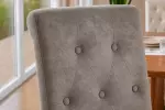2SET židle VALENTINO taupe s krčním válečkem