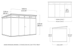 PENT Signature HORIZONTAL domek 11x7 - ASHWOOD