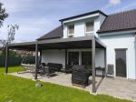 Bioklimatická pergola INTRO DUO 8x4 m, hliník - volně stojící
