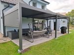 Bioklimatická pergola INTRO DUO 8x4 m, hliník - volně stojící