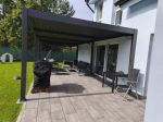 Bioklimatická pergola INTRO DUO 8x4 m, hliník - volně stojící