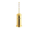 luxusní dávkovač mýdla ALMARA GOLD s potahem 24 kt zlata, krystaly
