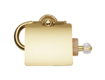 luxusní kartáč na toaletu ALMARA GOLD II s potahem 24 kt zlata, krystal