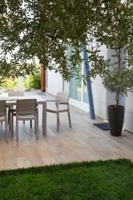 RECANATI plastové křeslo - taupe-šedá RECANATI plastové křeslo - taupe-šedá