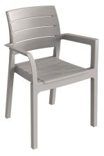 RECANATI plastové křeslo - taupe-šedá RECANATI plastové křeslo - taupe-šedá