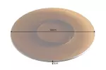 Otočný podnos SERVANT 50 CM jantarové tvrzené sklo Otočný podnos SERVANT 50 CM jantarové tvrzené sklo