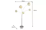 Stojací lampa LIQUID DIAMOND 200 CM zlatá