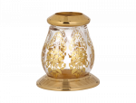 luxusní miska na mýdlo volná BUBBLE GOLD WHITE s potahem 24 kt zlata