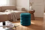 Taburet s ÚP VOQUE 40 CM zelený samet
