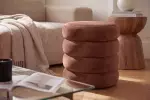 Taburet s ÚP VOQUE 40 CM hnědý samet Taburet s ÚP VOQUE 40 CM hnědý samet