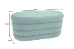 Pokojová lavice s ÚP VOQUE 85 CM zelená samet Pokojová lavice s ÚP VOQUE 85 CM zelená samet