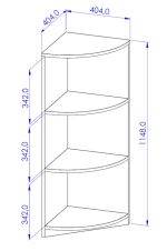 Rohový regál sestavy Office C520