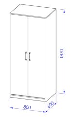 Šatní skříň sestavy Office C505