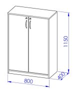 Skříňka sestavy Office C508