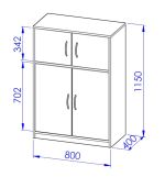 Skříňka sestavy Office C526